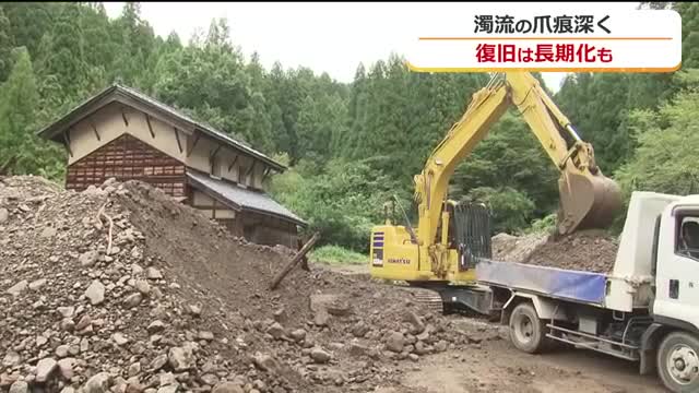 濁流が襲った福井市美山地区　重機が入れずいまだ“手つかず”の家の中　市が週末にボランティア派遣へ