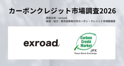 【カーボンクレジット市場調査2026】大規模アンケート調査を実施