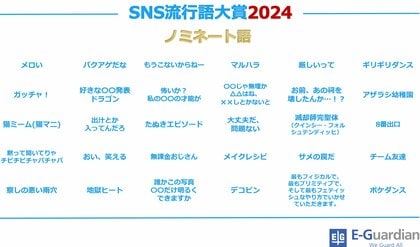 【イー・ガーディアン】「SNS流行語大賞2024」ノミネートワード発表!
