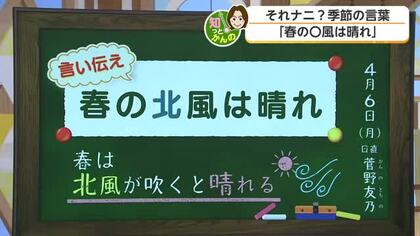 北風が吹いたら晴れのサイン？7日は「日差しがあっても北風ひんやり」厚手の服装を【佐賀】