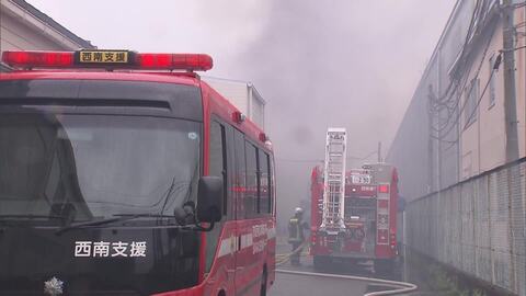 韓国のり工場の倉庫で火事　業務用冷蔵庫から出火か　けが人なし　工業団地で延焼の恐れも　茨城・境町