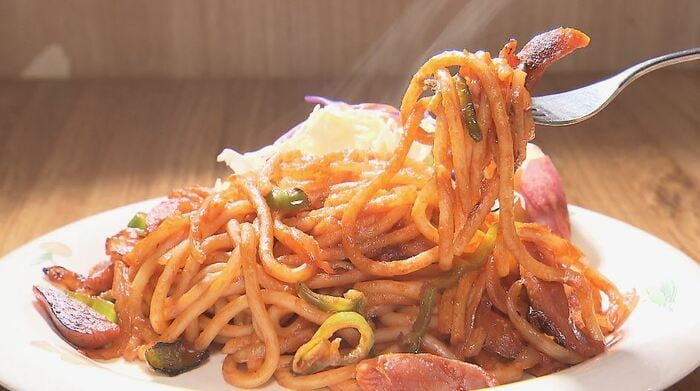 「ニュースコー」のナポリタン(2024年撮影)