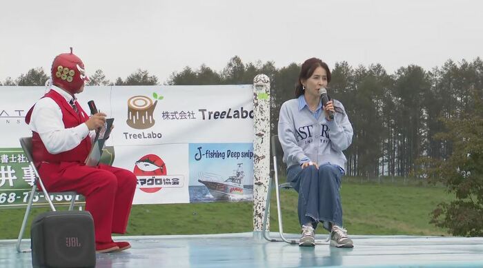 信州プロレス代表・グレート無茶県議と杉本彩さん