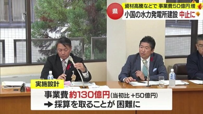 進行中の県の事業中止は初！　資材高騰などで水力発電所の建設事業費50億円増・採算とれず【山形発】｜FNNプライムオンライン