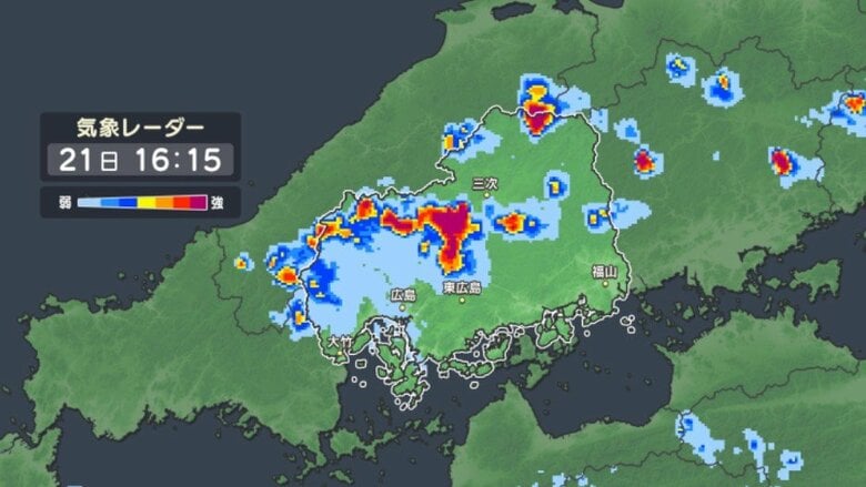 【速報】広島県に「竜巻注意情報」　激しい突風、落雷、ひょう、急な強い雨に注意　気象庁｜FNNプライムオンライン