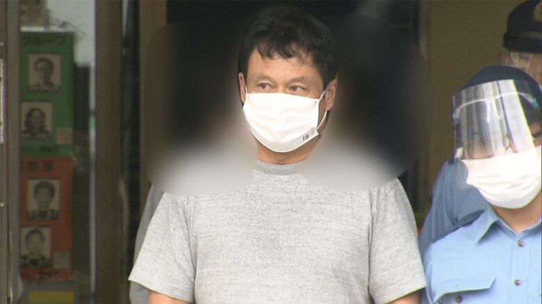 逮捕された王雪生容疑者(53)(15日 志村署)