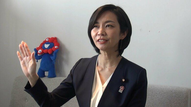 FNNの単独インタビューに応じた梅村氏（4月30日）