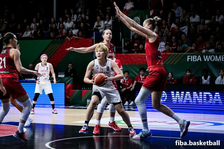 ハンガリー戦での髙田真希（9日、ハンガリー・ショプロン）