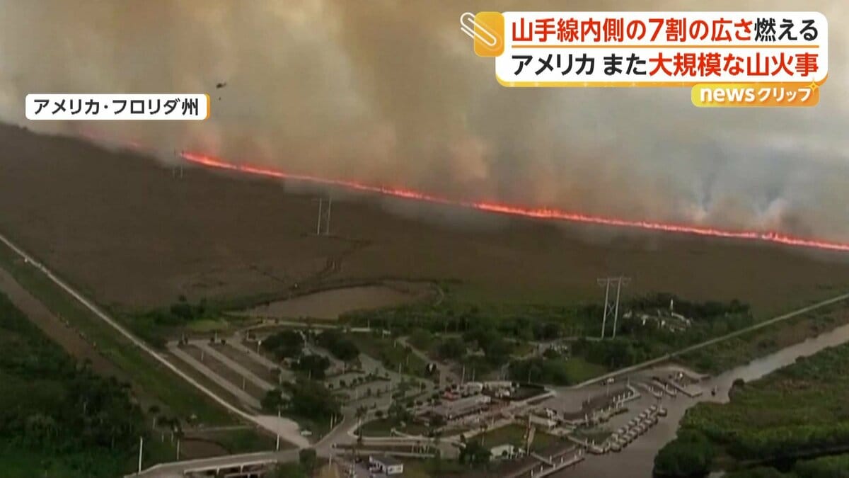 カメラが捉えた“建物に迫る”横一直線の赤い炎 “山手線内側7割分”焼失の