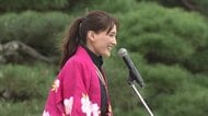 綾瀬はるかさん「毎年呼んでくれてありがとなし」会津弁であいさつ　会津まつりのメインイベント“会津藩公行列”に登場【福島発】