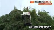 伊尾木洞に転落の軽自動車、大型クレーンで《天然記念物》傷つけず撤去完了　2週間ぶりに一般開放【高知】