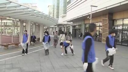 総勢450人　信用金庫職員が福井県内全駅を清掃