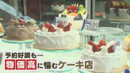 「集中して焼き物をする」クリスマスケーキ予約好調も　ケーキ店が直面する物価・電気代の“高騰”【新潟発】