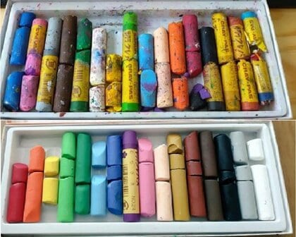 汚れたクレパスが“ベビーオイル”で復活? 手入れ方法が話題…他にも“裏技”がないか担当者に聞いた