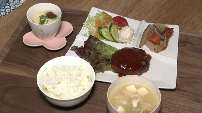 人気の「ハンバーグランチ」1300円（税込み）