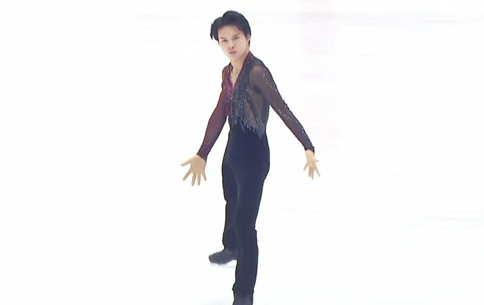 フリー『ノートルダム・ド・パリ』を披露した松岡隼矢（西日本選手権）