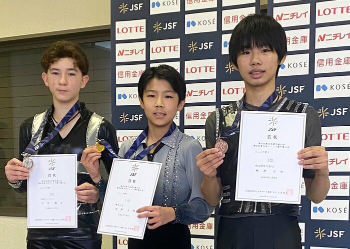 ジュニア男子表彰台(東日本選手権)
