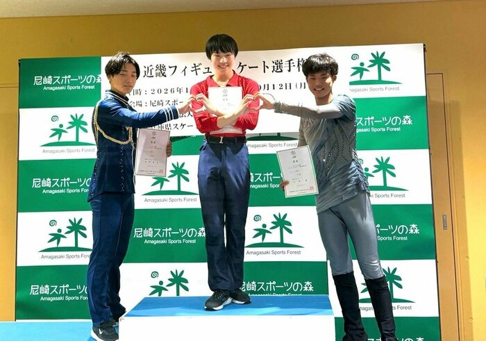 ジュニア男子表彰台（近畿選手権）