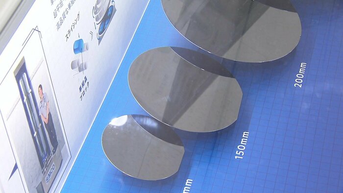 SUMCOが製造している半導体の材料「シリコンウェーハ」