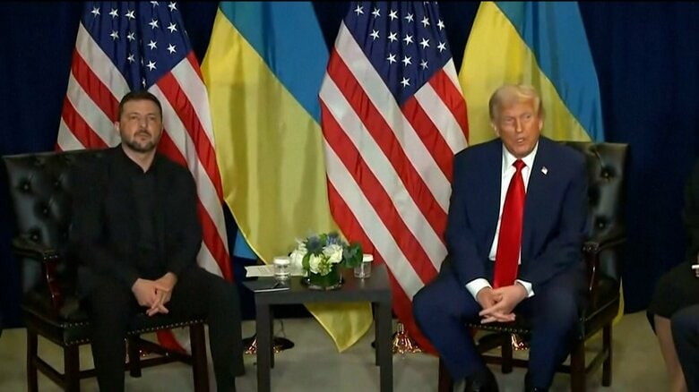 トランプ大統領「ウクライナは勝利し全ての領土を取り戻す立場にある」「プーチンとロシアは深刻な経済的危機に直面」と主張｜FNNプライムオンライン