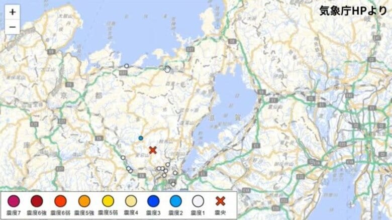 福井県高浜町で震度1を観測　京都府南部で震度2の地震　津波の心配なし｜FNNプライムオンライン