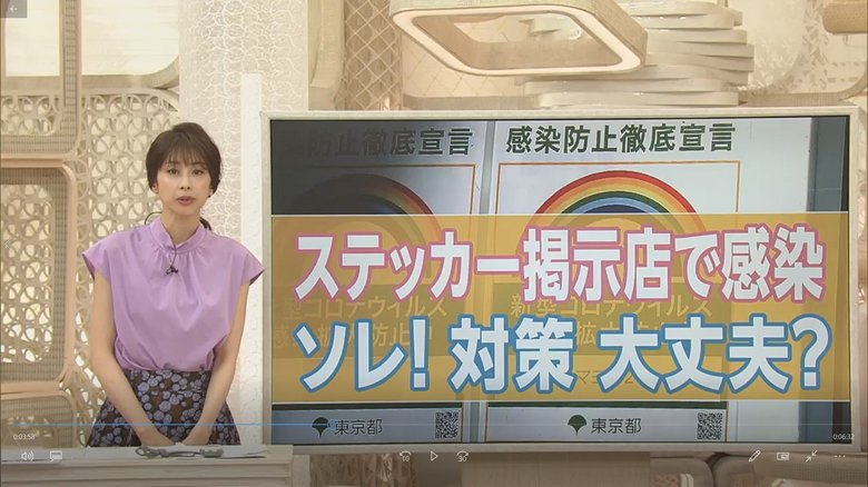 「東京都感染防止ステッカー」掲示の飲食店でクラスター...実は審査なしの自己申告?存在意義に疑問の声