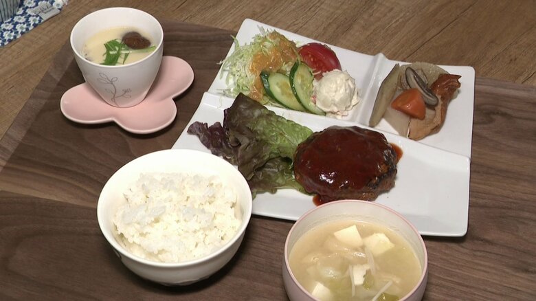 人気の「ハンバーグランチ」1300円（税込み）