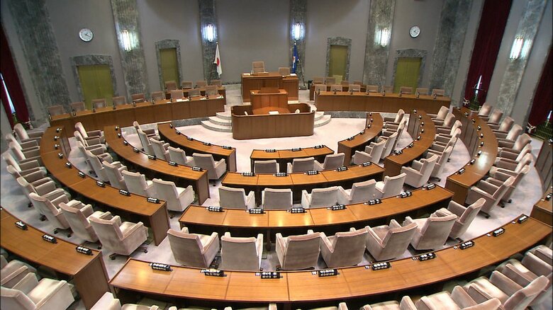 静岡県議会　本会議場