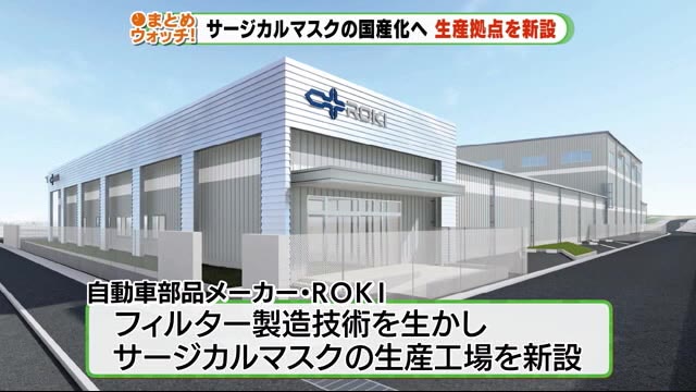 サージカルマスク 自動車部品メーカーが生産拠点整備 浜松市