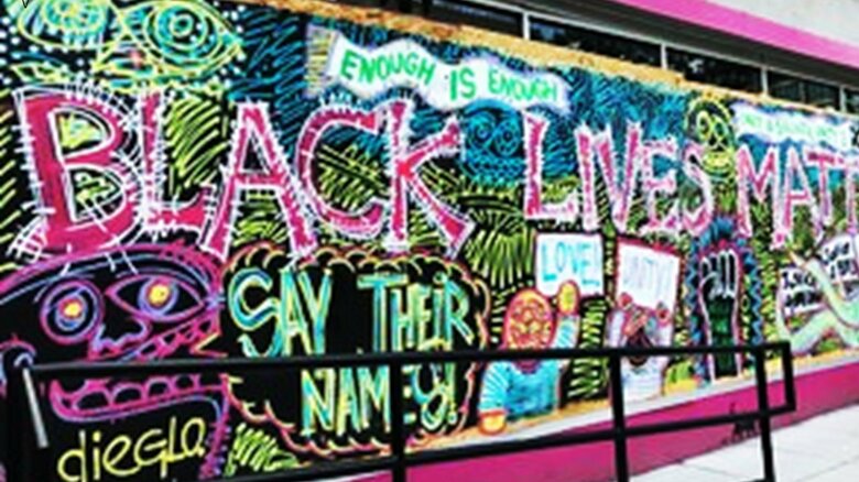 あらゆるところで目にするようになった「Black Lives Matter」の文字