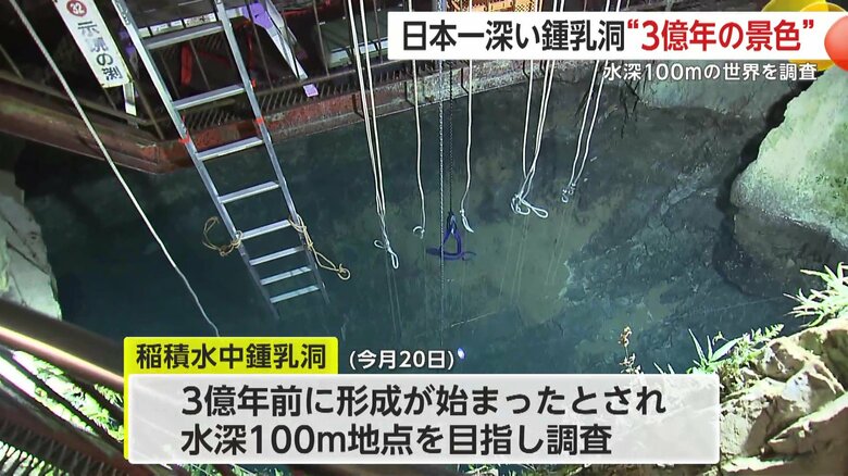 調査が行われた「稲積水中鍾乳洞」（提供：稲積水中鍾乳洞）