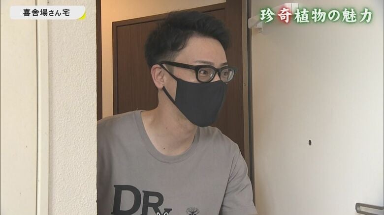 珍奇植物愛好家の喜舎場隆太さん