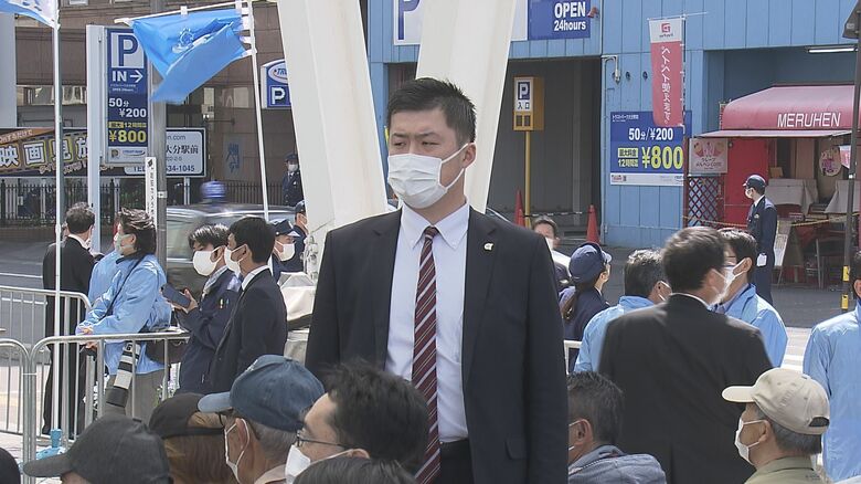 大分市の演説会場での様子