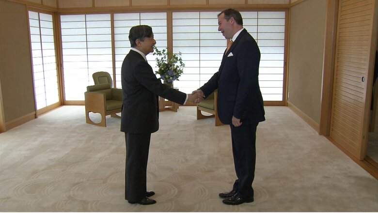 ルクセンブルクのギヨーム皇太子と面会された　6月10日