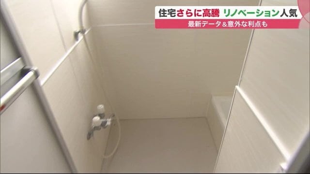 お風呂はきれいだけどちょっと狭い…