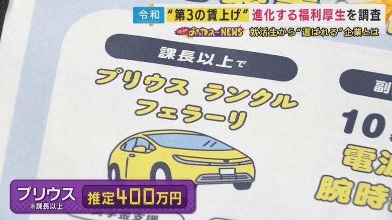 車のプレゼントも