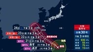 低気圧で“離れた場所”でも局地的な雨や強風　大型で猛烈な勢力の台風30号に警戒　豪雨被害の千葉で庭に“湧き水”　長雨で野菜に異変