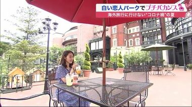 「海外旅行気分楽しんで」