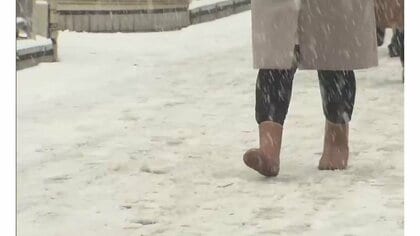 積雪翌朝の路面凍結に要注意！“つるつる雪道”の転びにくい歩き方「3つのポイント」