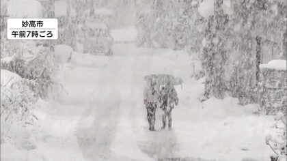 ”強烈寒気”の影響続く 山沿いで積雪増…住民が除雪作業に追われる「重たくて大変」冷え込みも強まる　新潟