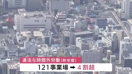 2024年度　121事業場で違法な時間外労働　岩手県