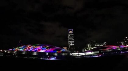 あなぶきアリーナ香川で２５年秋開催「プロジェクションマッピング」経済波及効果は４億円前後に【香川】