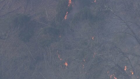 群馬県藤岡市の山林火災は勢い収まらず…現在も延焼中　自衛隊に災害派遣要請　午前6時頃から消火活動再開