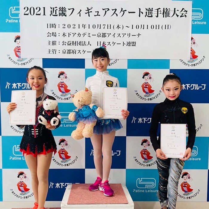 ノービスB女子の表彰式