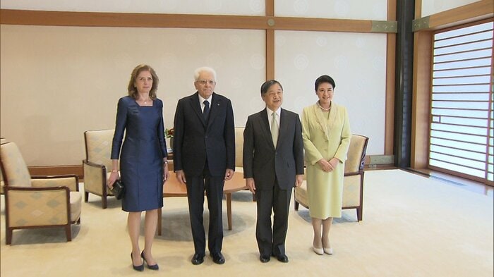 イタリア大統領夫妻と面会（2025年3月4日）