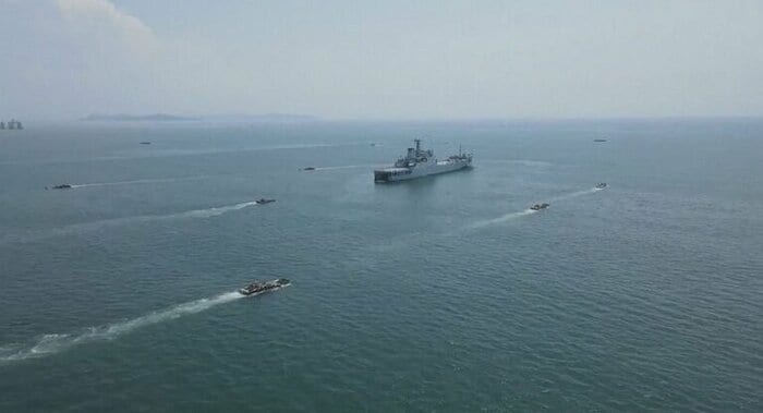 中国軍の台湾周辺での軍事演習