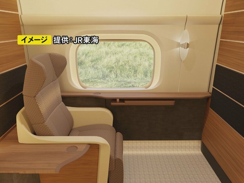 グリーン車以上の質目指す…東海道新幹線『N700S』の一部に“完全個室タイプの座席” 2026年度中に導入予定｜FNNプライムオンライン