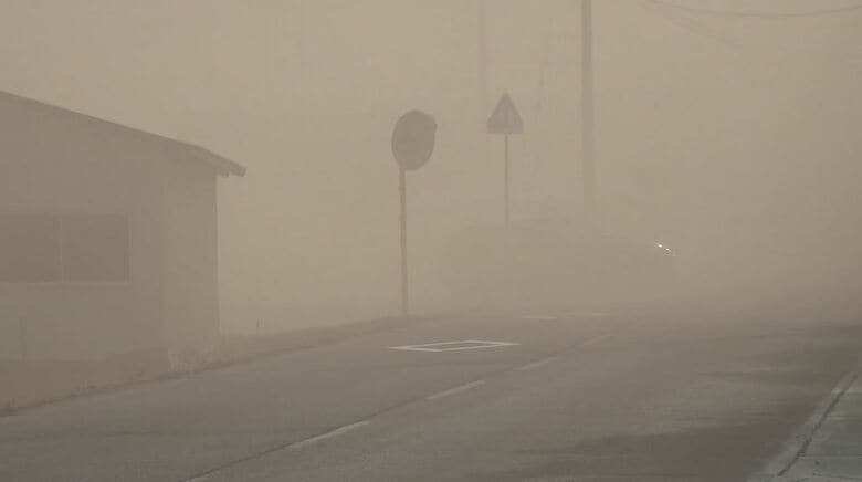 「春の砂嵐」土ぼこりで視界が…長野県山形村、朝日村の周辺で「風食」が発生｜FNNプライムオンライン