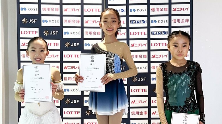 ノービスB女子表彰台（東北・北海道選手権）