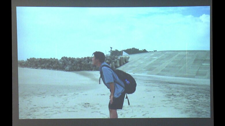 橋本岳さん演じる岳　海に向かって「双葉が大好きだ～！」と叫ぶ